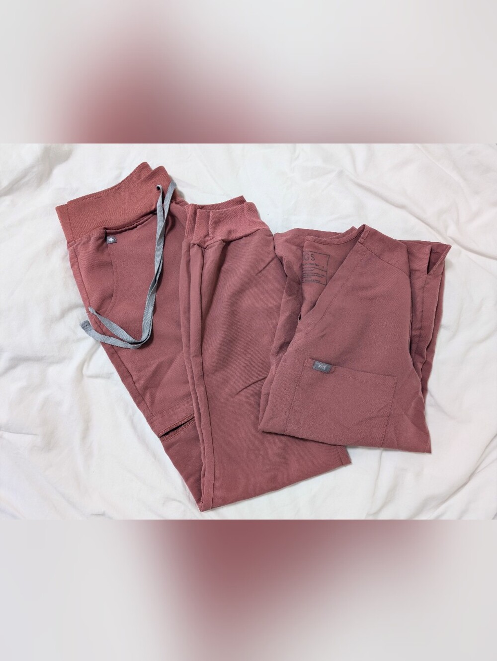 Figs High Waisted Zamora & Catarina Top | Mauve